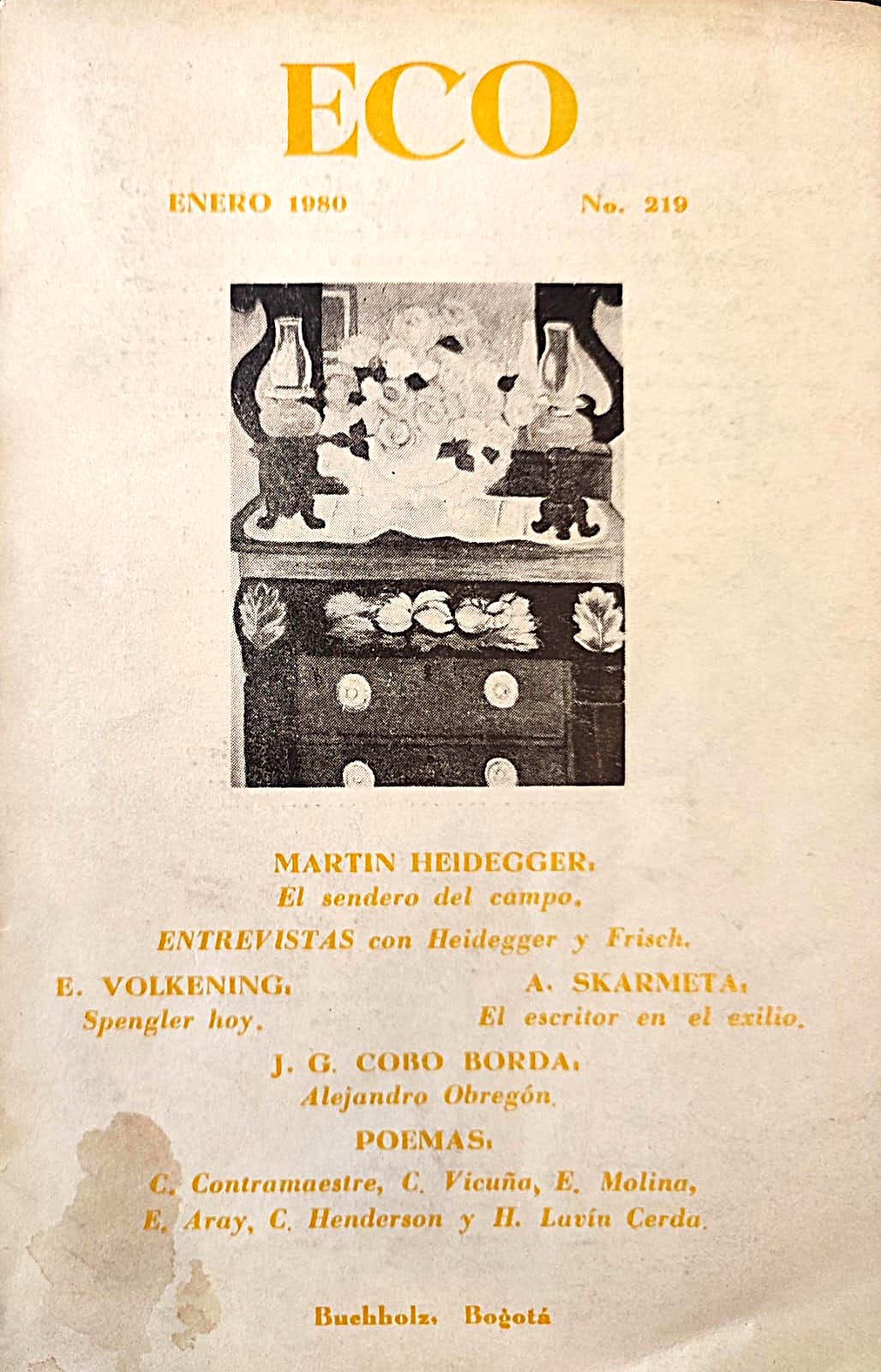 J. G. Cobo Borda (red.)	Eco. Revista de Cultura de Occidente. 