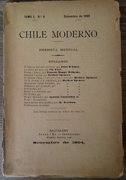 Revista Chile Moderno. Tomo 1, n° 6