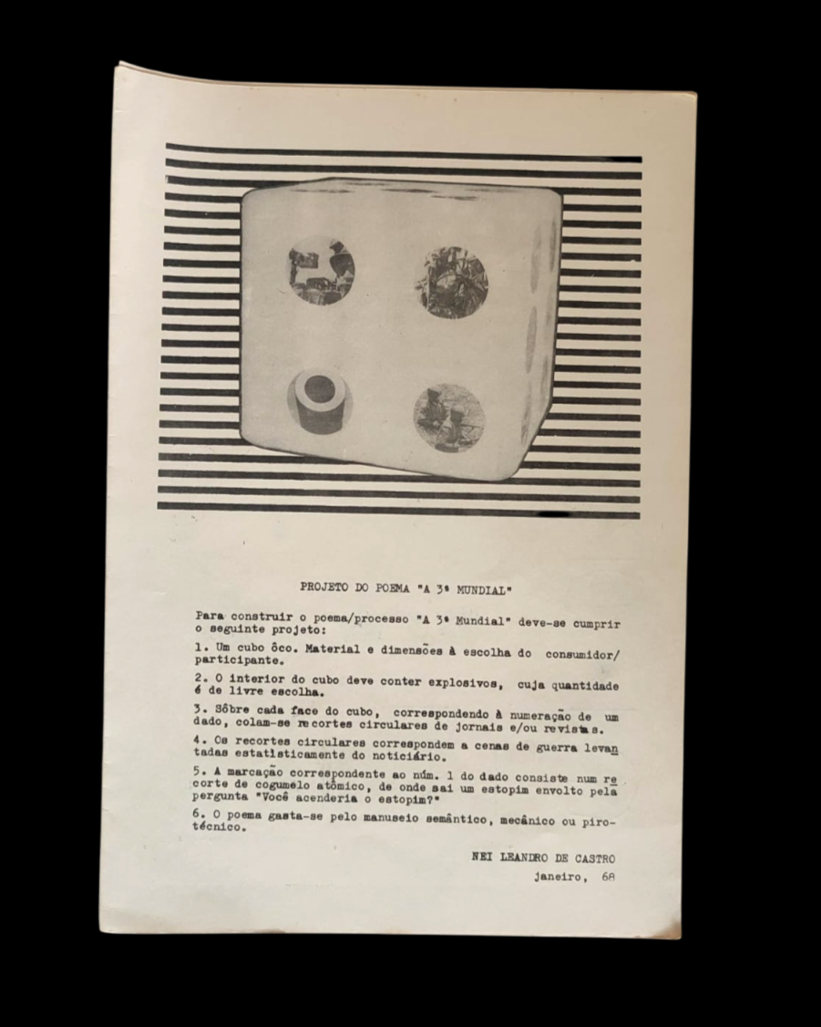 Nei Leandro de Castro.	Sin título / Poesía concreta. 