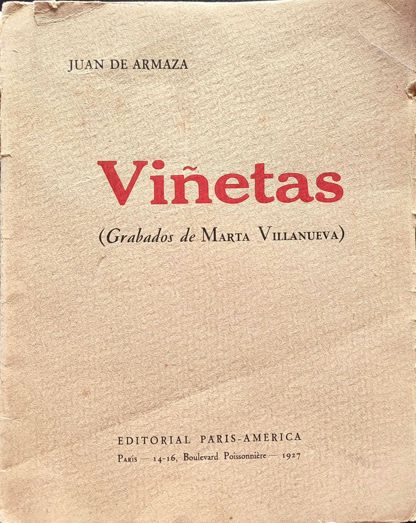 Juan de Armaza y Marta Villanueva (grabados).	Viñetas.