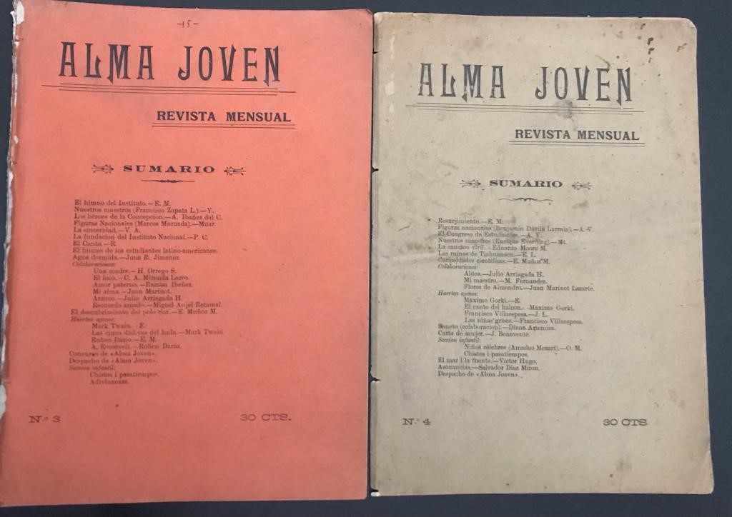 Alma joven. 2 números 