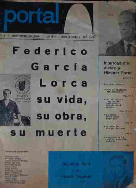 Portal No. 4 Nov. De 1966 Revista De Las Letras Y Las Artes Dirigido por Luis Alberto Mansilla, Marina Latorre