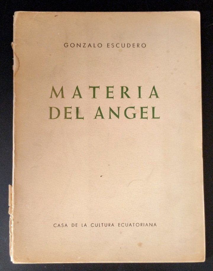Gonzalo Escudero. Materia de Ángel.