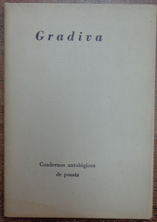 Gradiva. Cuadernos antologicos de poesia. Gisele Prassinos, Braulio Arenas, Giorgio de Chirico