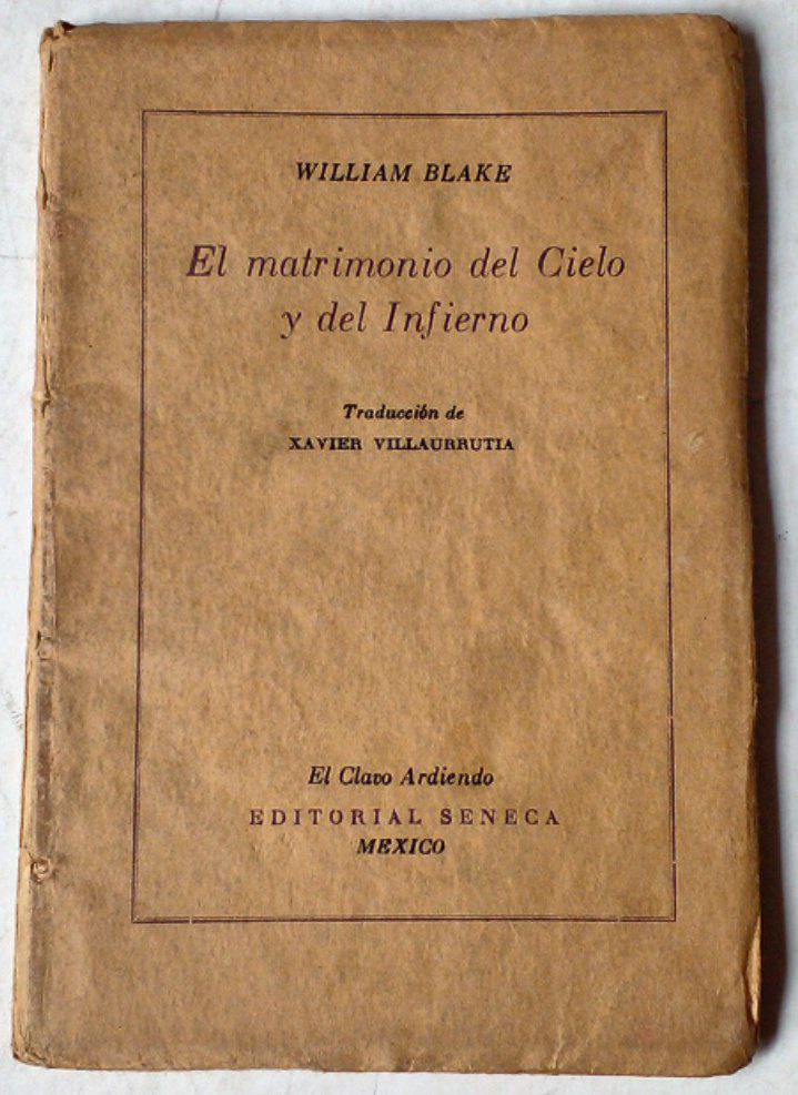 William Blake. El matrimonio del Cielo y del Infierno