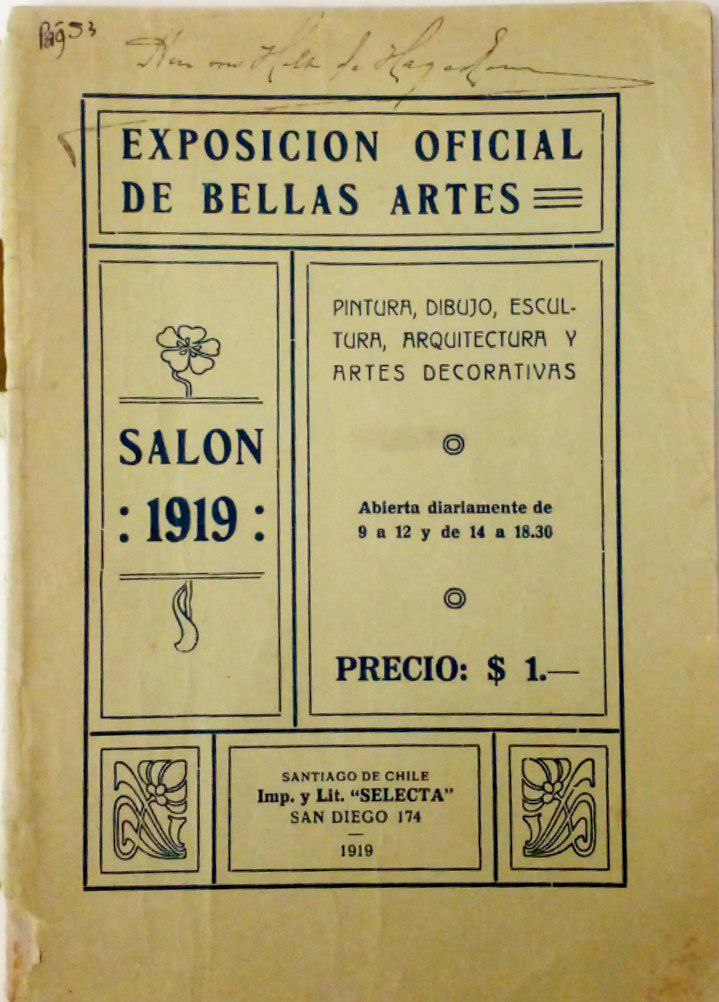 Exposición Oficial de Bellas Artes. Salón 1919