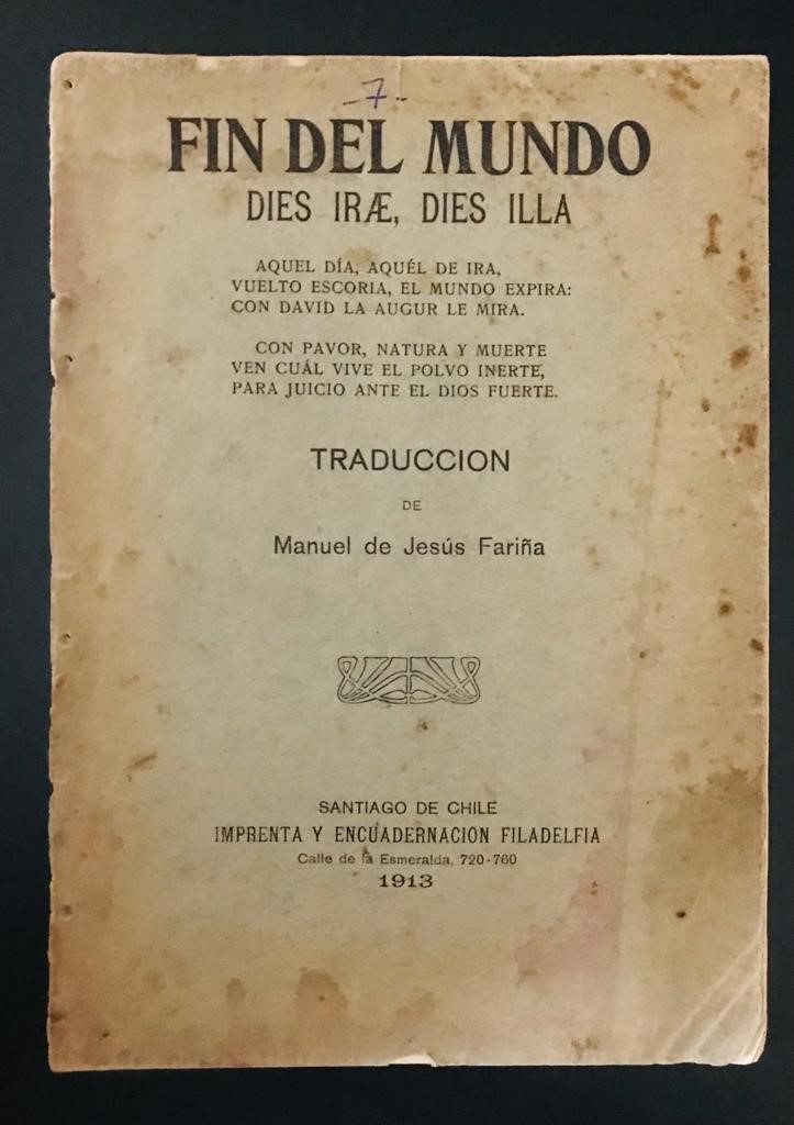 Manuel de Jesús Fariña (Traducción)	Fin del mundo. 