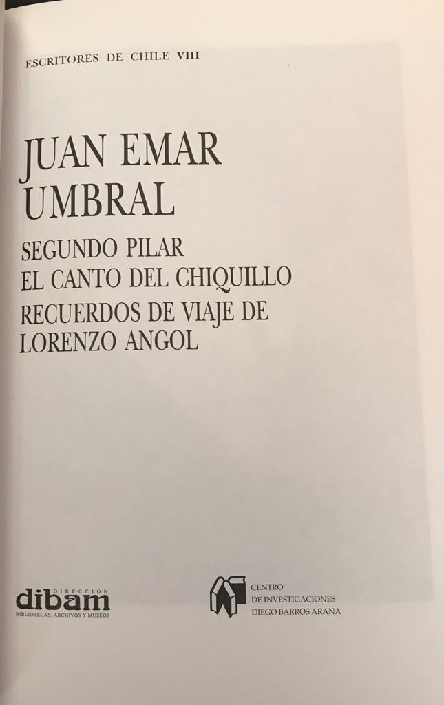 Juan Emar 	Umbral.