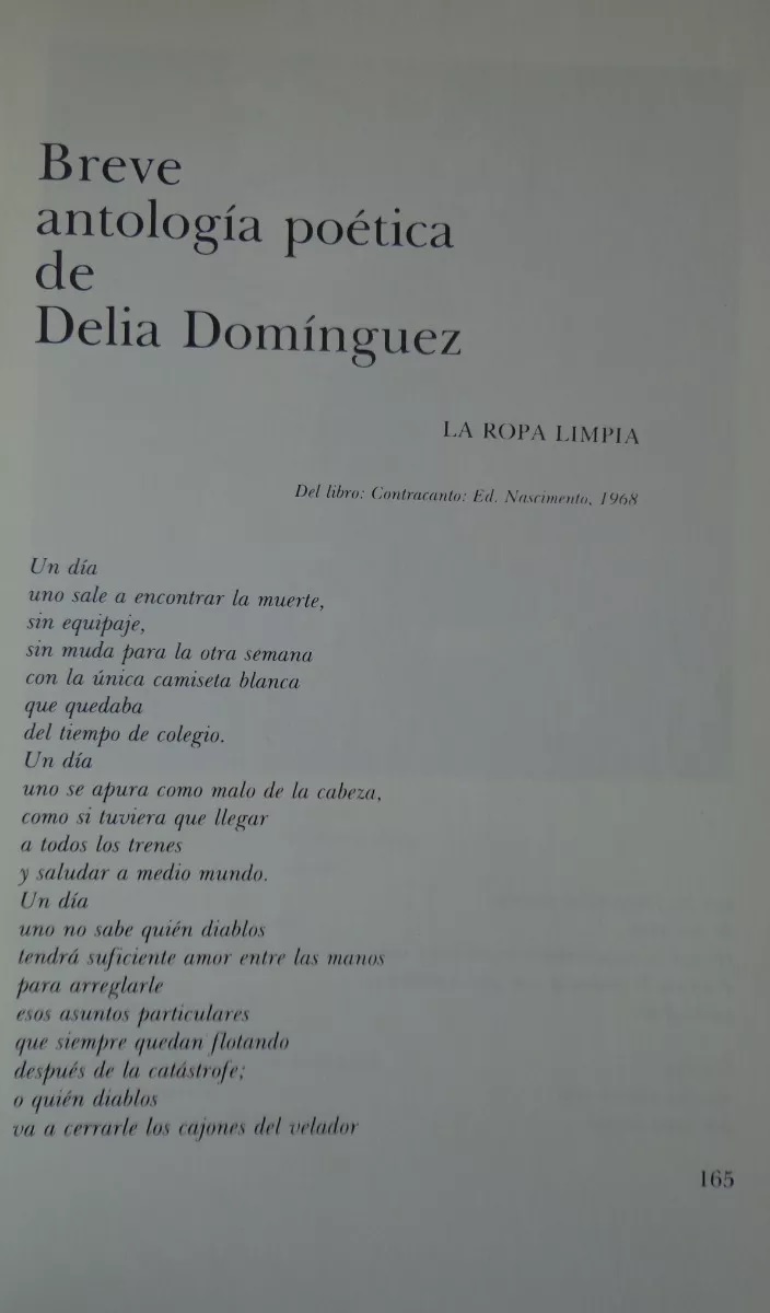 Breve Antologia poetica de Delia Dominguez