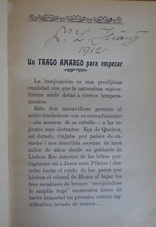 Joaquín Edwards Bello El Monstruo. Novela de costumbres chilenas.