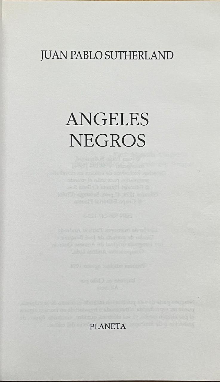 Juan Pablo Sutherland	Angeles negros 