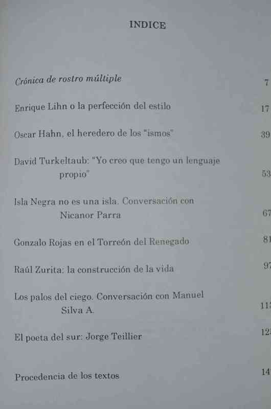 Edgar O'Hara - Isla Negra no es una Isla: El Cánon Poético Chileno a Comienzos de los Ochenta, Entrevistas