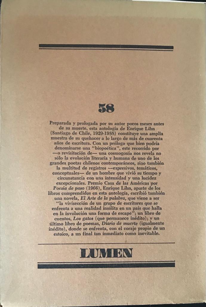 Enrique Lihn 	Album de toda especie de poemas 