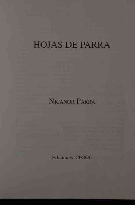  Nicanor Parra - Hojas de Parra / Trabajos Prácticos