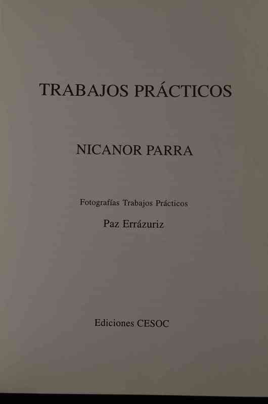  Nicanor Parra - Hojas de Parra / Trabajos Prácticos