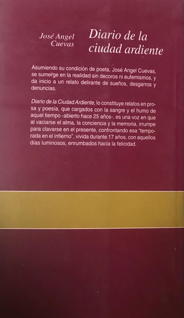 José Angel Cuevas.	Diario de la ciudad ardiente