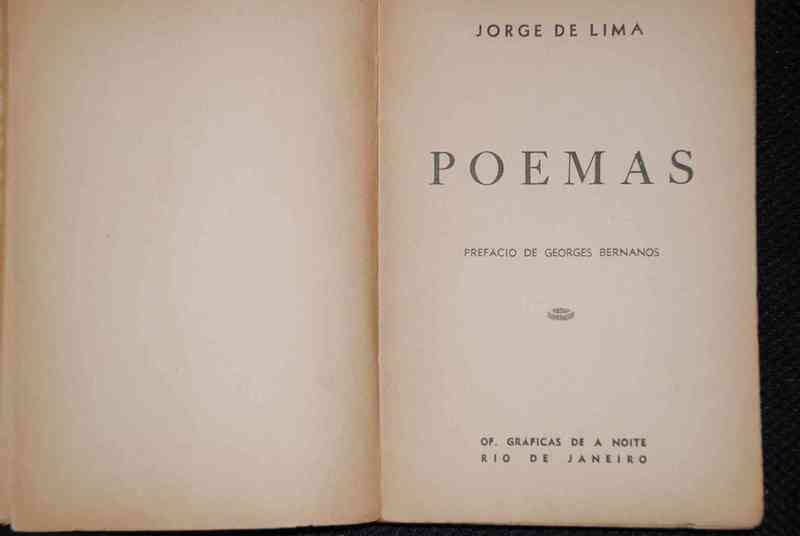 Jorge de Lima -  Poemas prefacio de Georges Bernanos