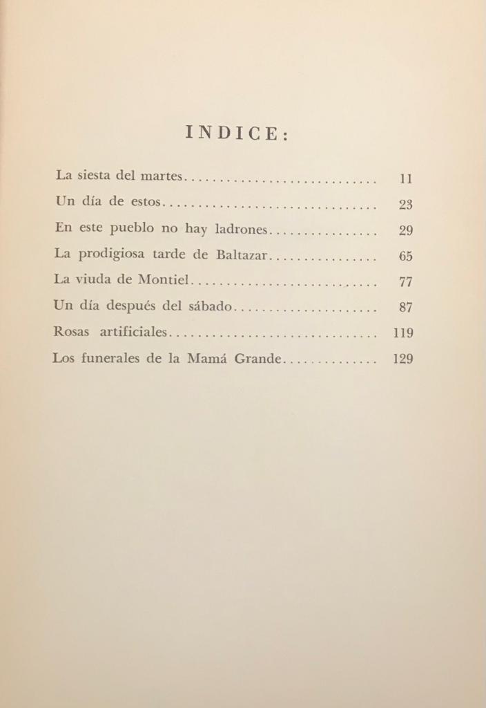 Gabriel García Márquez	Los funerales de la mamá grande