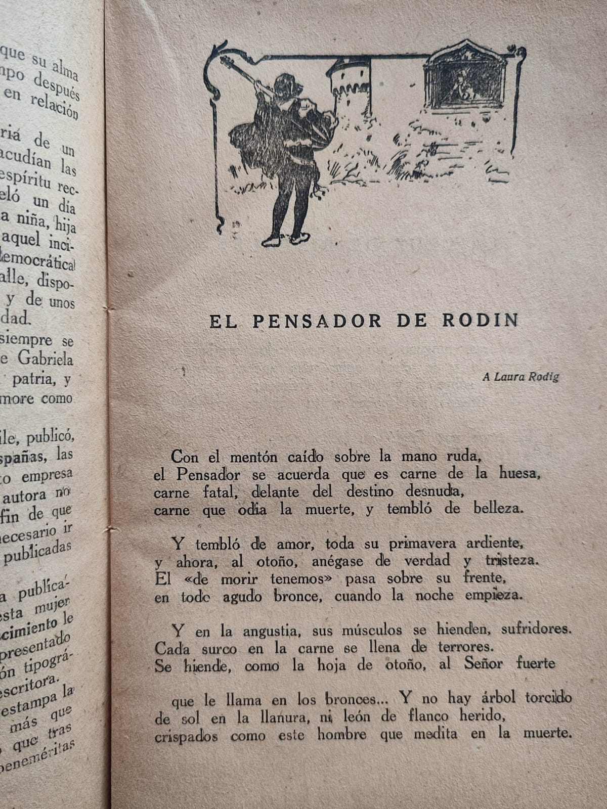 Gabriela Mistral. Nubes blancas (poesías) y La Oración de la Maestra.