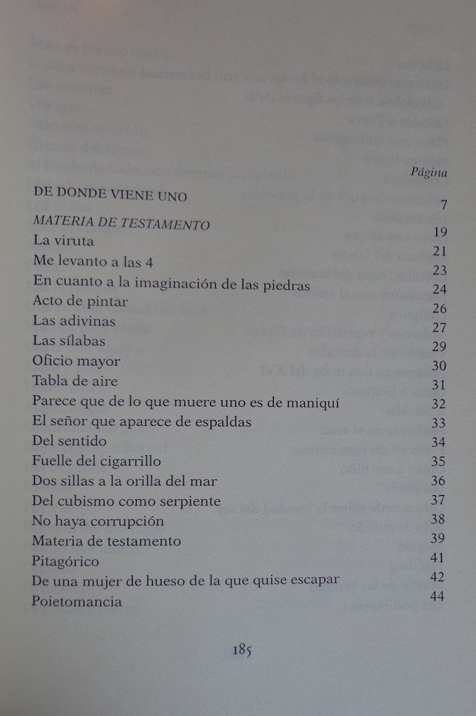 Gonzalo Rojas. Materia de testamento.