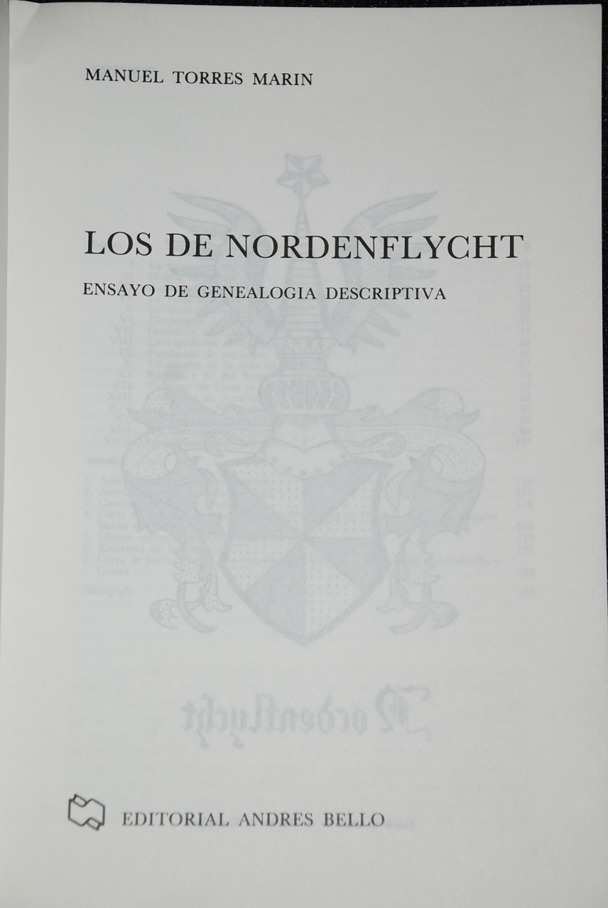 Manuel Torres Marín. - Los de Nordenflycht : ensayo de genealogía descriptiva  