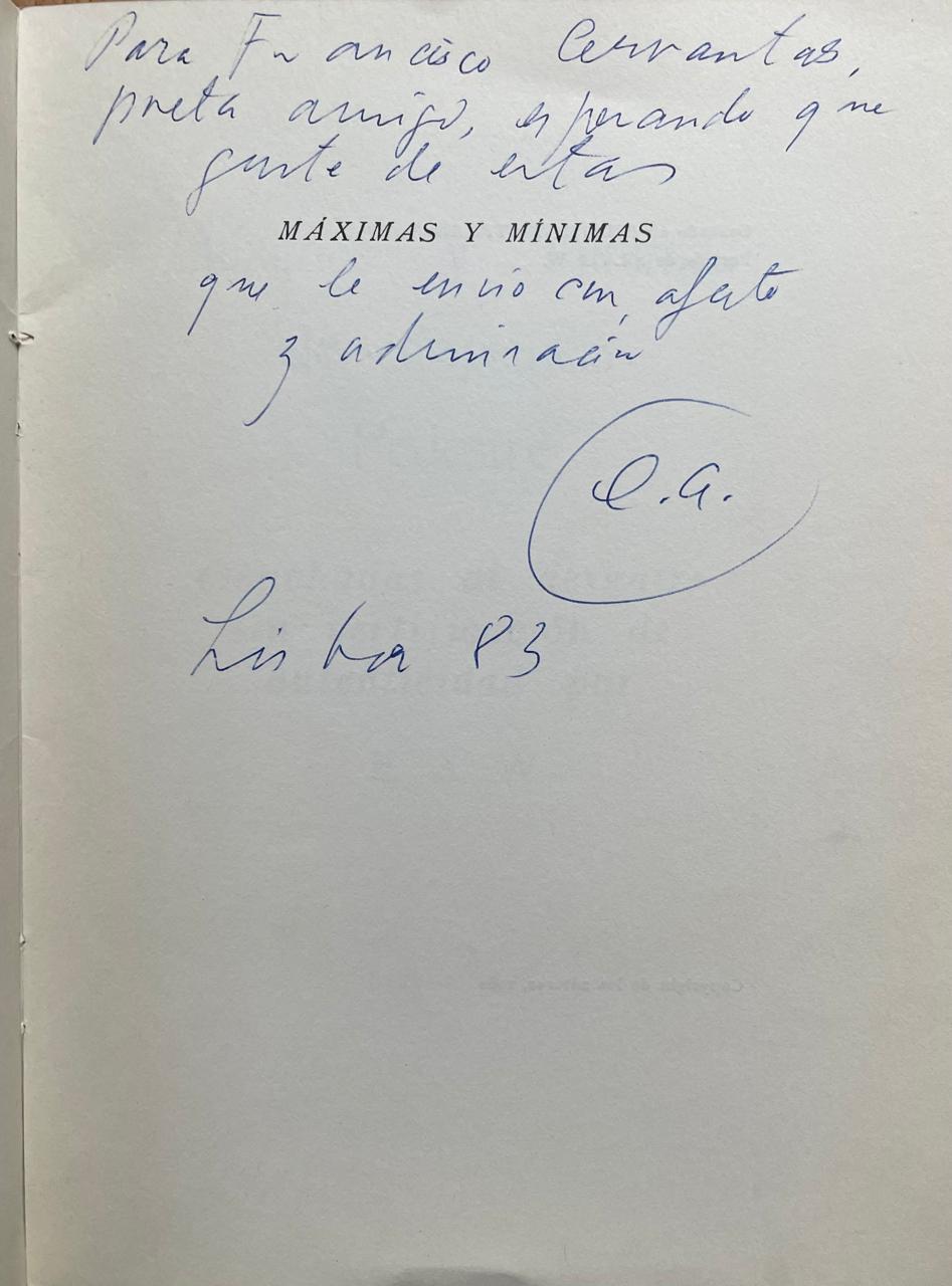 Emilio Adolfo Westphalen 	Máximas y Minimas de Sapiencia Terrestre