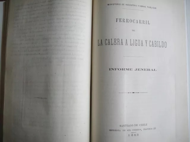 Allan Cambell. Documentos relativos al proyecto de un Ferrocarril entre Santiago i Valparaíso.