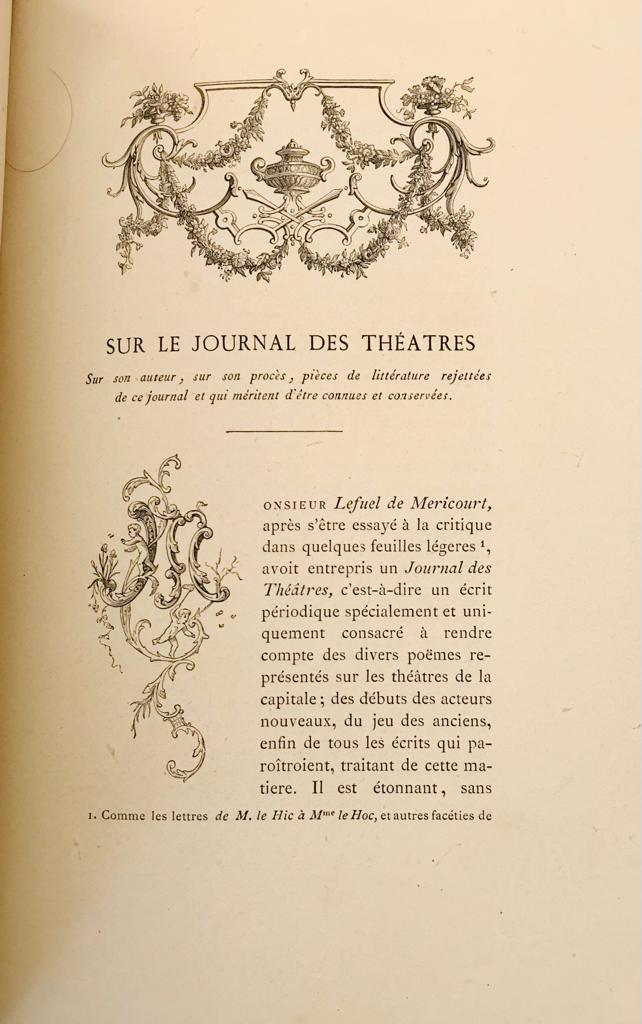 Uzanne, Octave (Hrsg.) (Prefacio y notas)	Les Moeurs Secrètes du XVIIIe Siècle. 