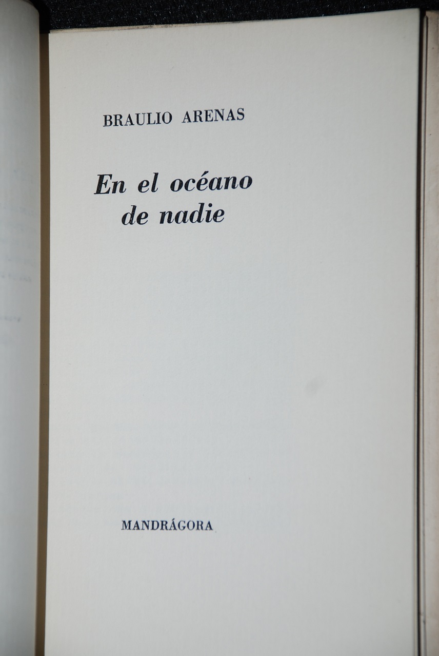 Braulio Arenas -  En el océano de nadie 