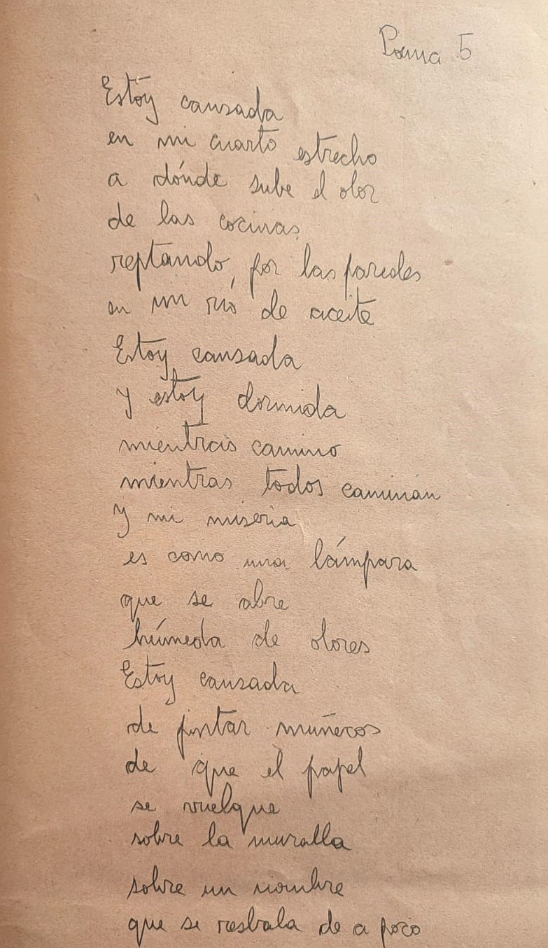 Adriana Marín	Poemas.  