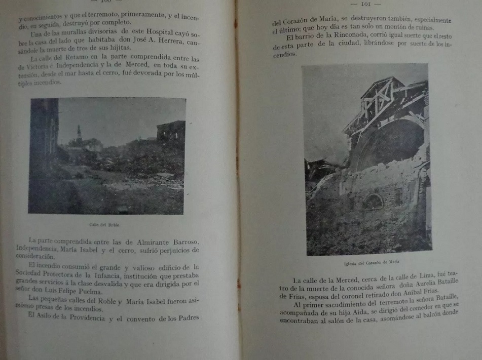 La catástrofe del 16 de agosto de 1906 en la república de Chile
