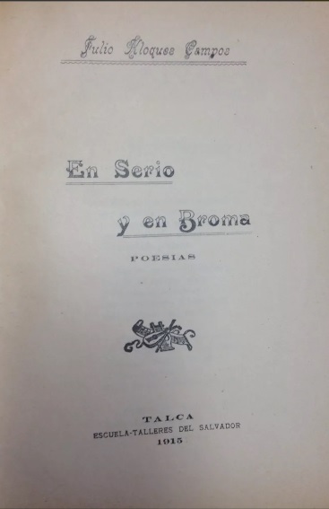 Julio Kloques Campos. En serio y en broma : poesía 