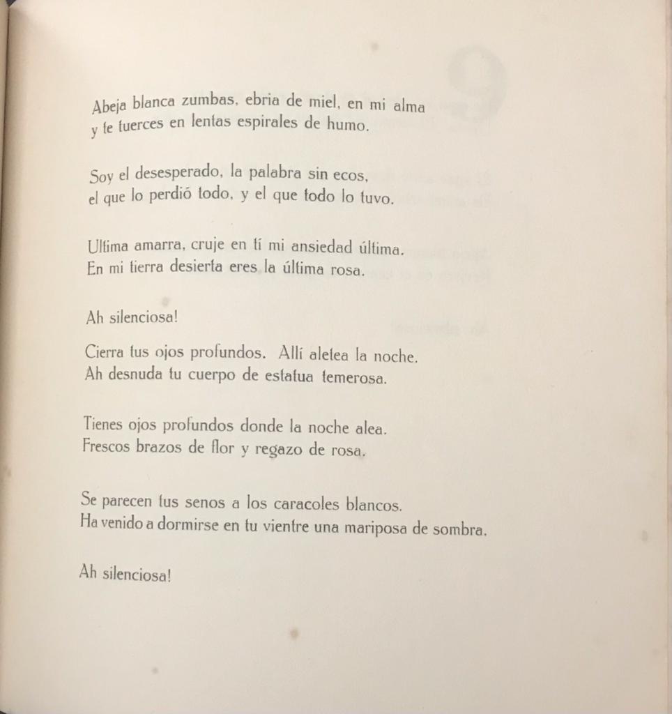 Pablo Neruda	veinte poemas de amor y una canción desesperada 