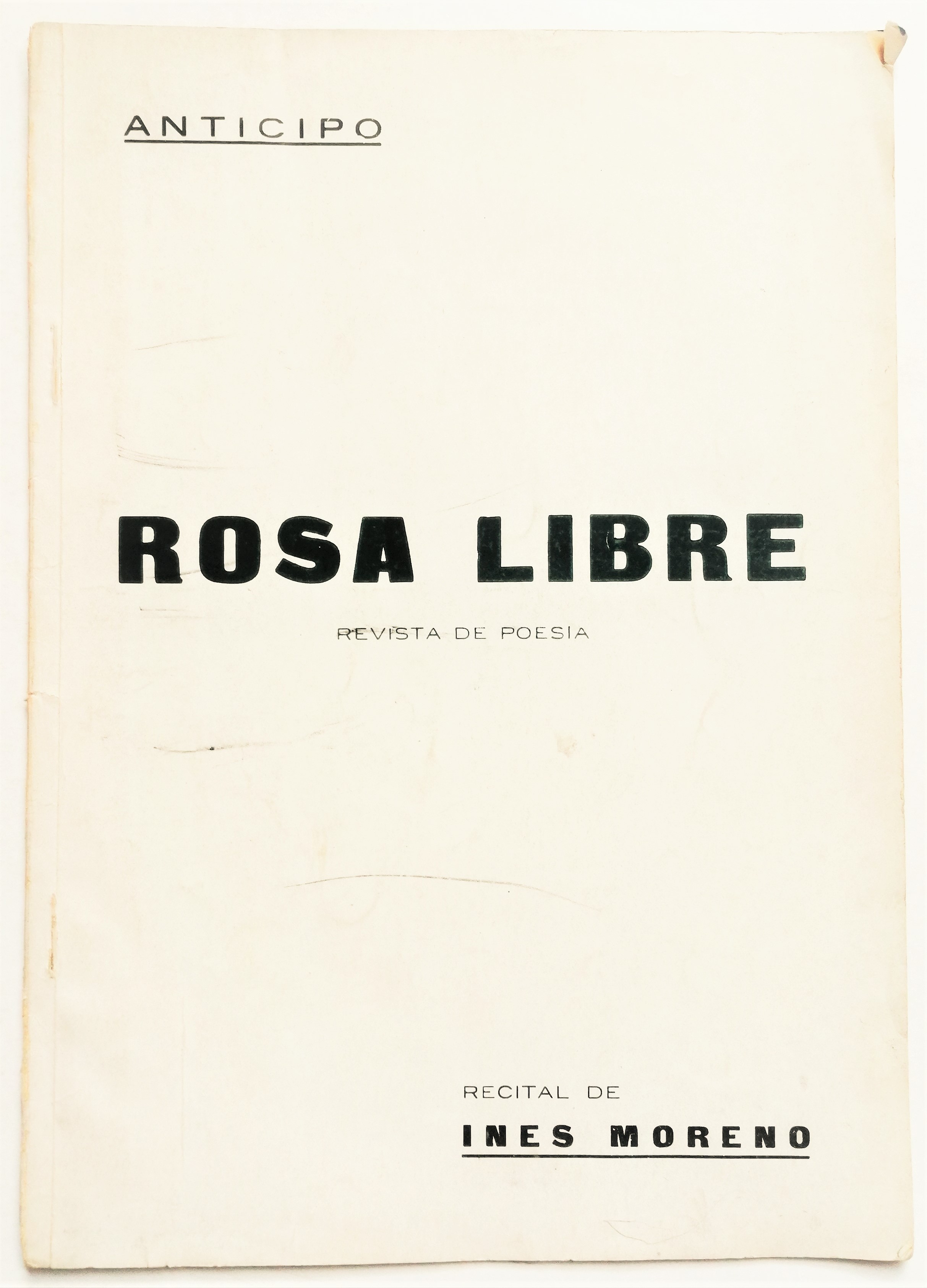 Rosa libre - Revista de poesía (1939) Firmada