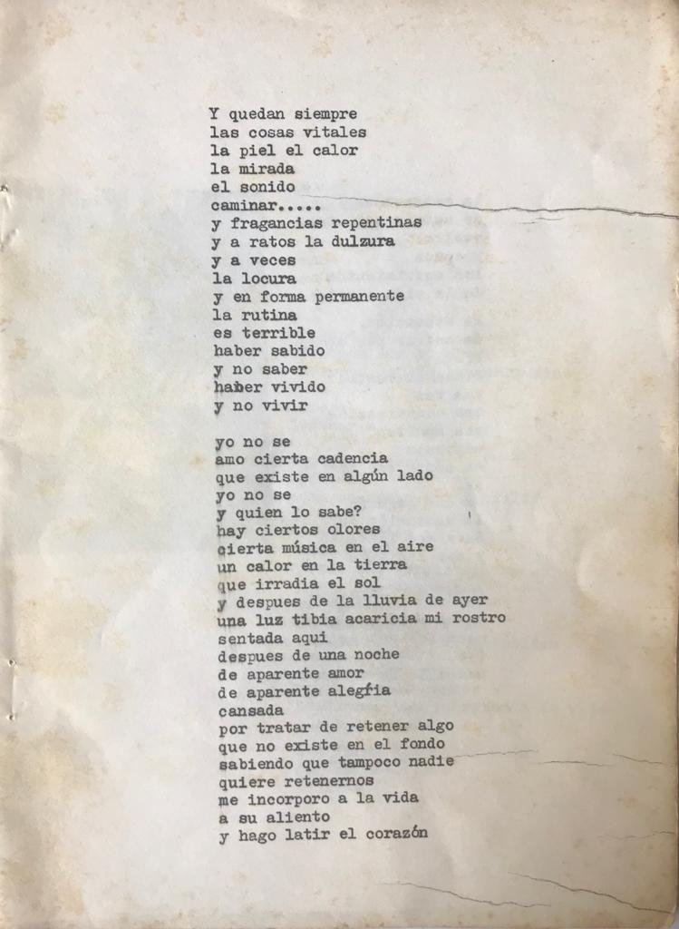 Raquel Weitzman. Algunos poemas de amor y otros de muerte