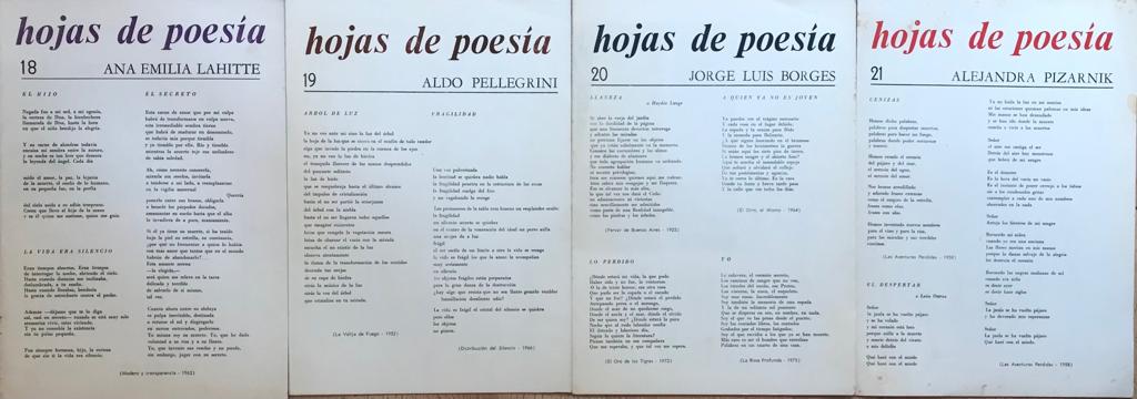 Varios autores 	Hojas de poesía 