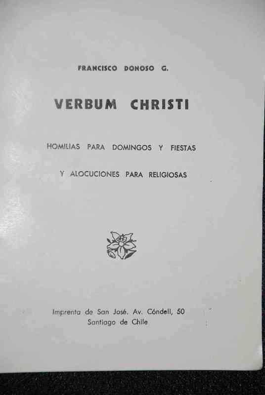Francisco Donoso - Verbum Christi