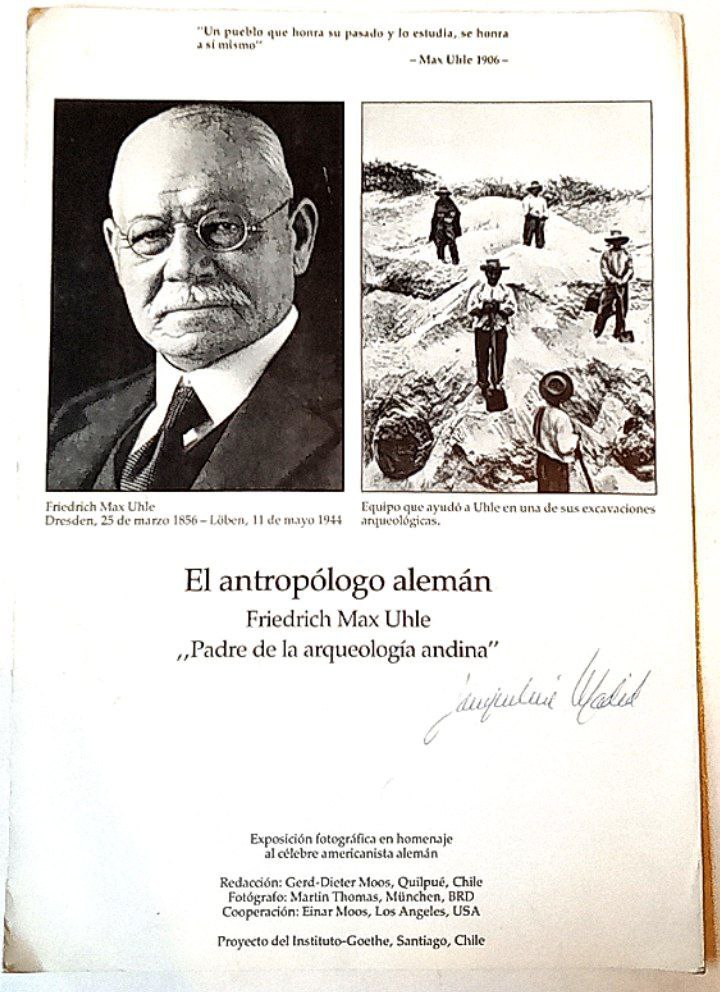 El antropólogo alemán. Padre de la arqueología andina.
