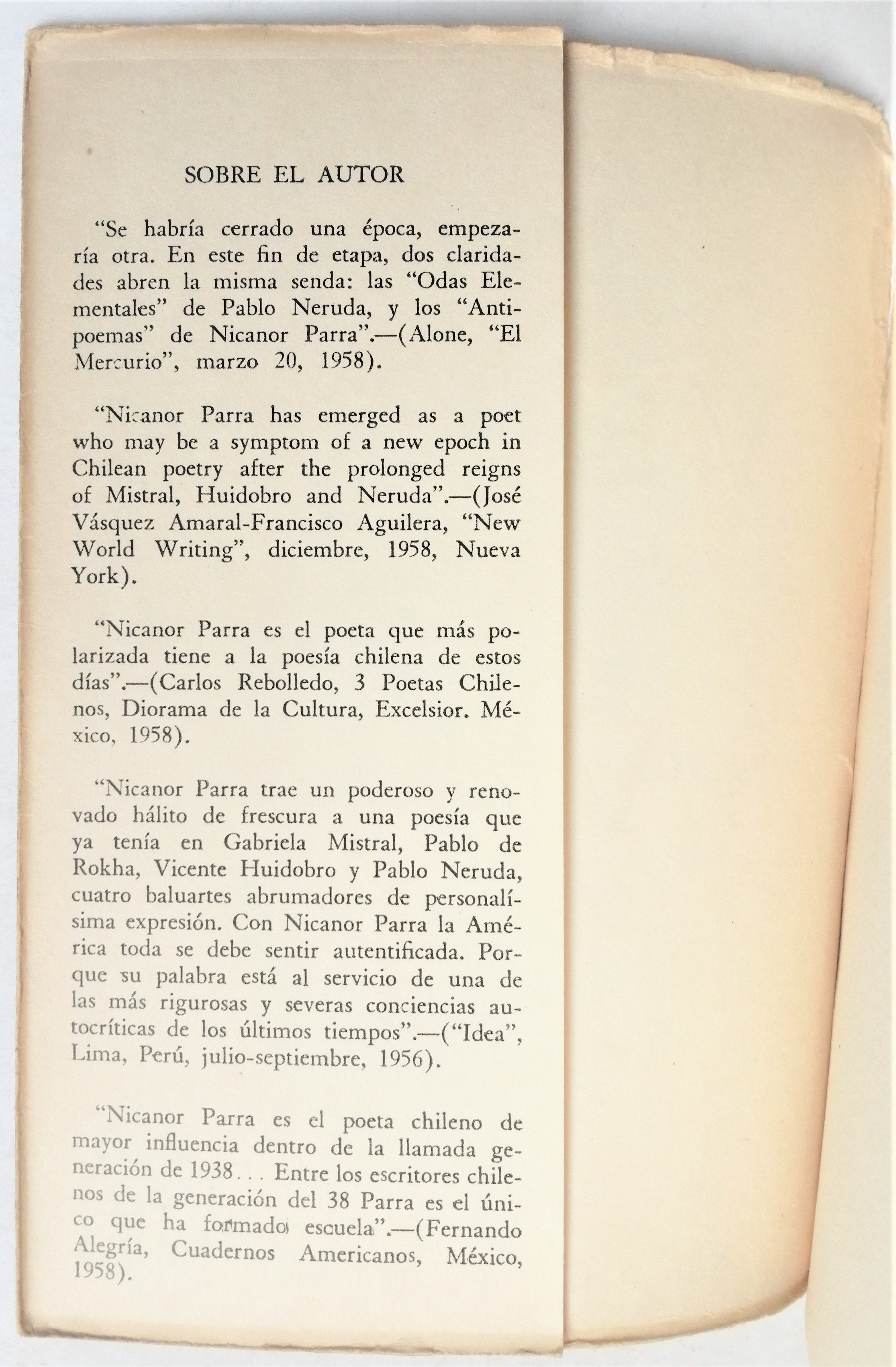 Nicanor Parra - Versos de salón 