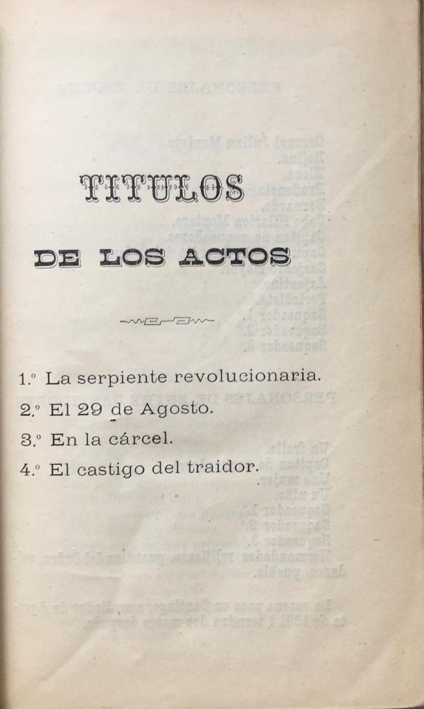 Juan Rafael Allende. Un Drama sin desenlace. Drama en cuatro actos y en verso. 