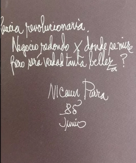 Nicanor Parra. Poema de la amistad.