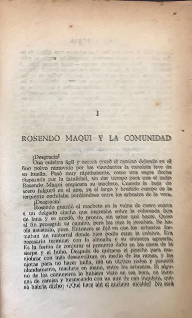 Ciro Alegría 	El mundo es ancho y ajeno 