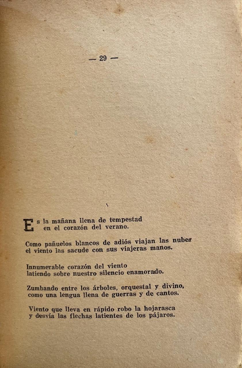 Pablo Neruda 	Veinte poemas de amor y una canción desesperada 