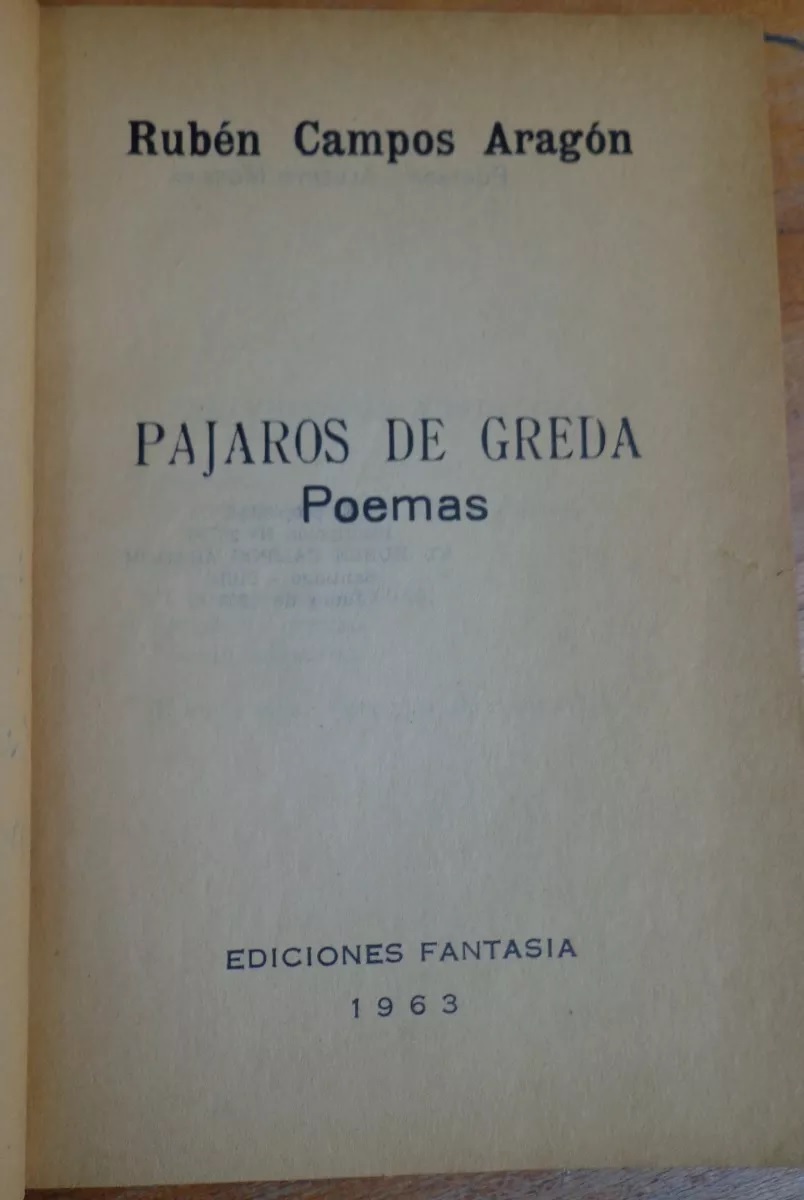 Ruben Campos Aragon. Pajaros de greda