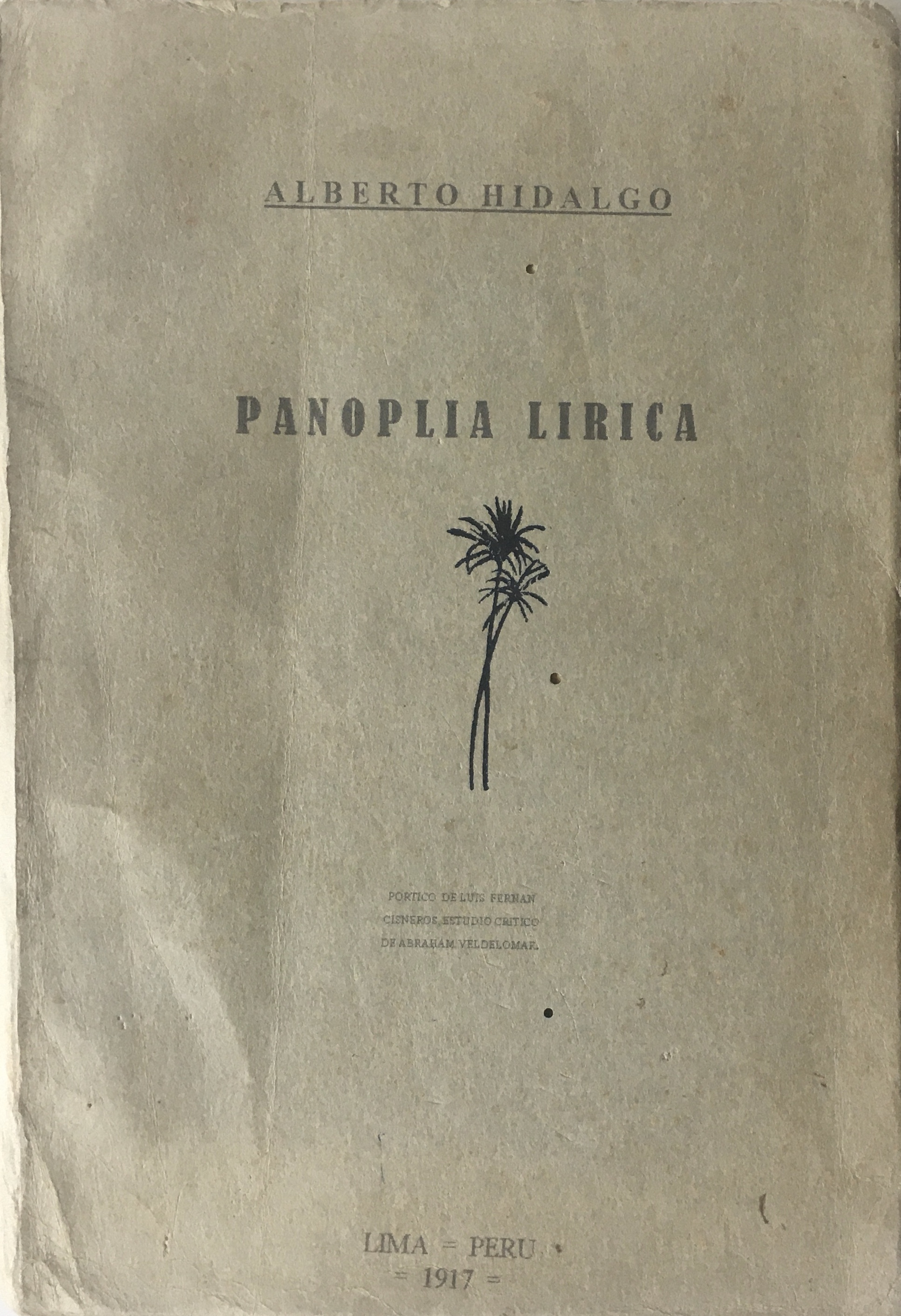 Alberto Hidalgo. Panoplia Lirica.