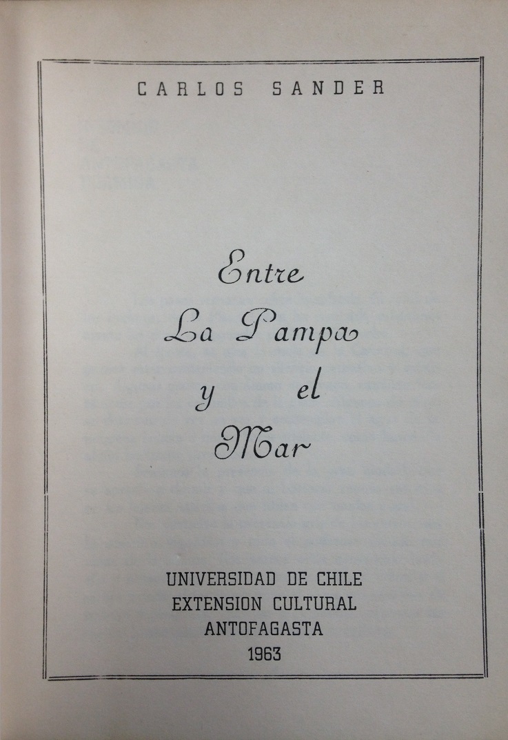 Carlos Sender - Entre la Pampa y el Mar