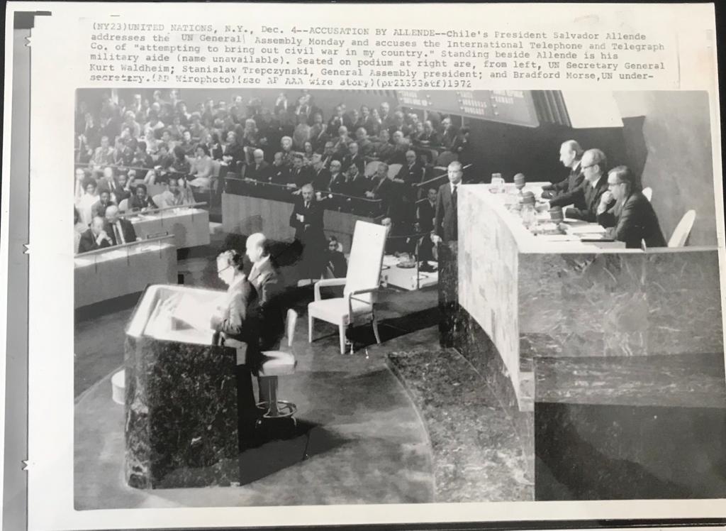 Fotografía de Presidente de Chile.  Salvador Allende 