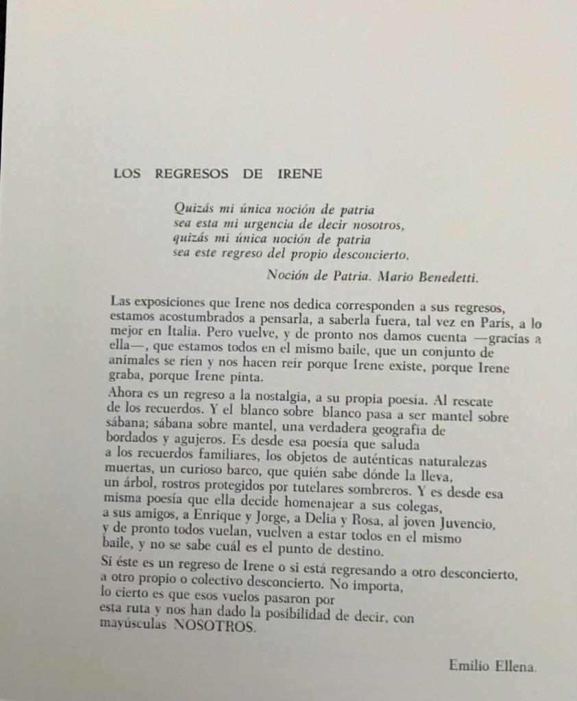 Irene Dominguez	Los poetas no saben lo que vuelan 