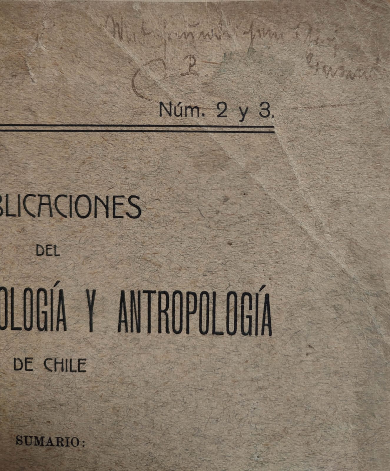 Publicaciones del Museo de Etnología y Antropología de Chile. 