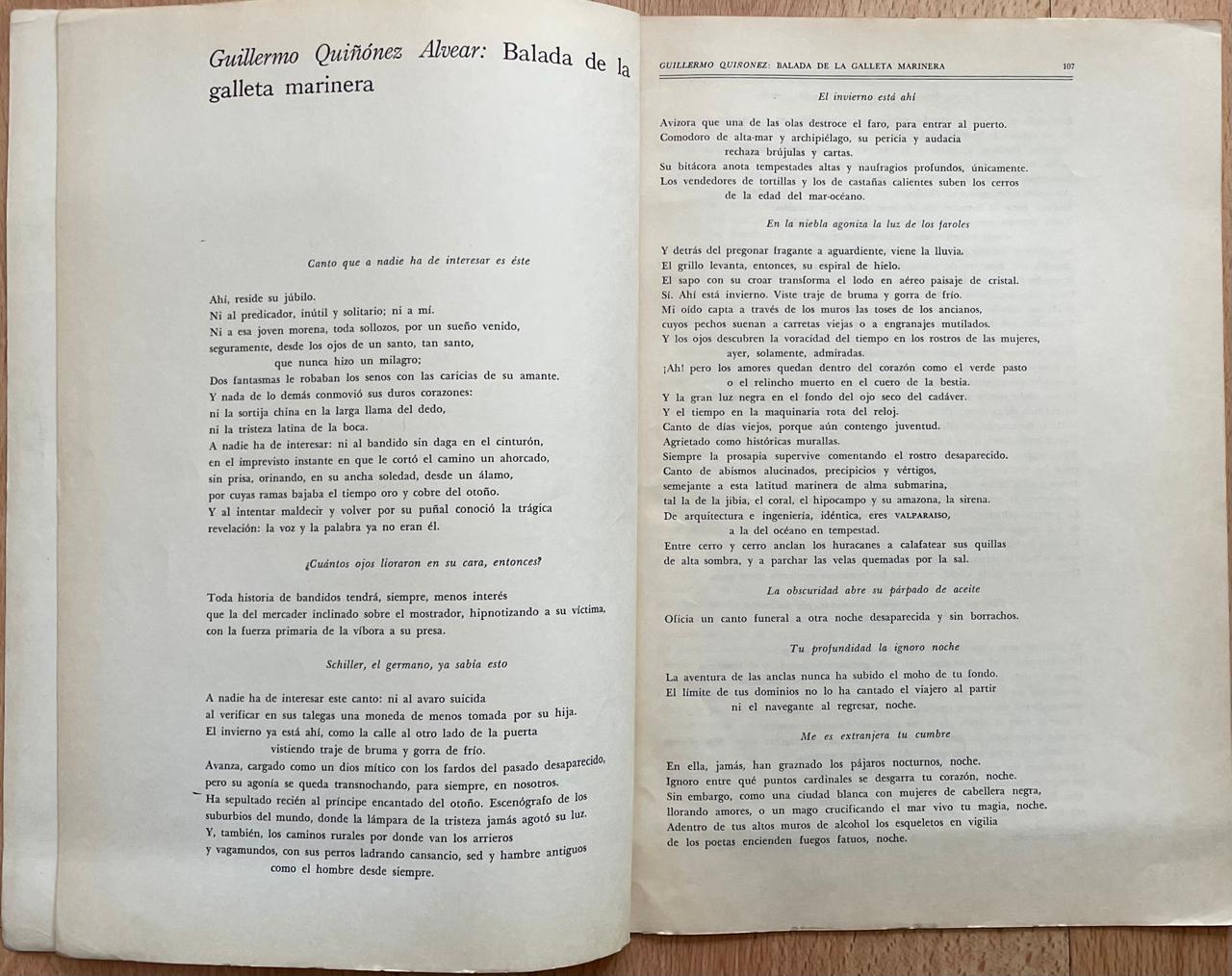 Guillermo Quiñónez Alvear	Balada de la galleta marinera